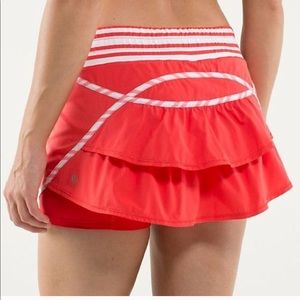 Lululemon Track Attack Skirt Red